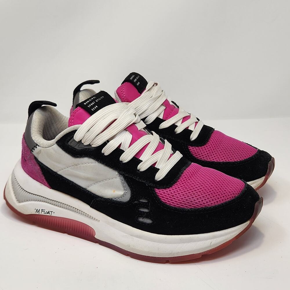 Municipal Origin Athletic Shoe Sneakers Women Size 6 6.5 EU 37 Pink Black Gray